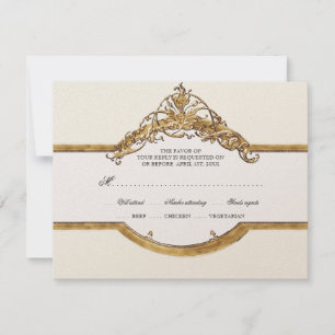 Black Tie Elegance 2, Placas RSVP de Casamento de