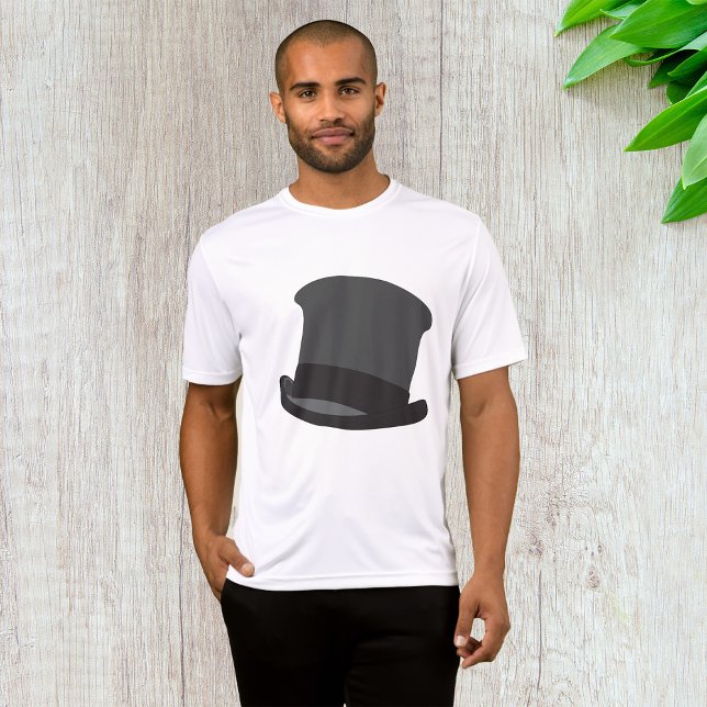 Black Top Hat Mens Ative T-Shirt (Criador carregado)