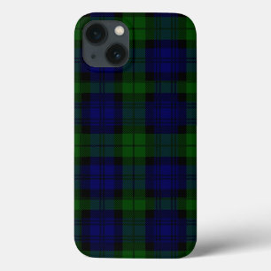 Black Watch Tartan Blue Green Xadrez