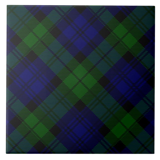 Black Watch Tartan Blue Green Xadrez (Frente)