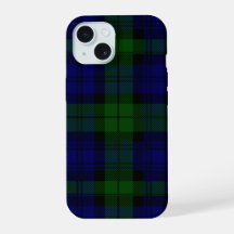 Black Watch Tartan Blue Green Xadrez