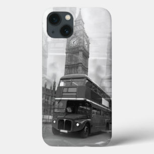 Black White Bus Big Ben