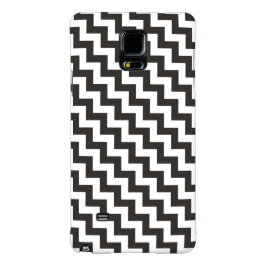 Black White Chevrons Samsun Galaxy Nota 4 Caso