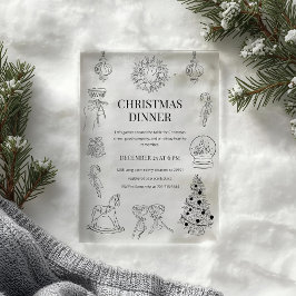 Black & White Christmas Dinner