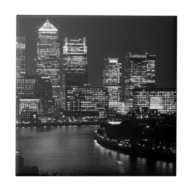 Black White City Night UK Viagem (Frente)
