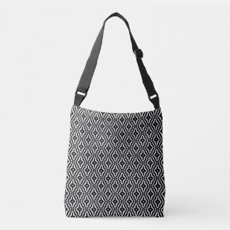 Black & White Crossbody Bag / Shoulder Tote