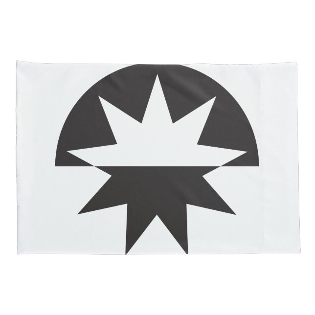 Black White Deco Star Sunburst (Parte Traseira - Direita)