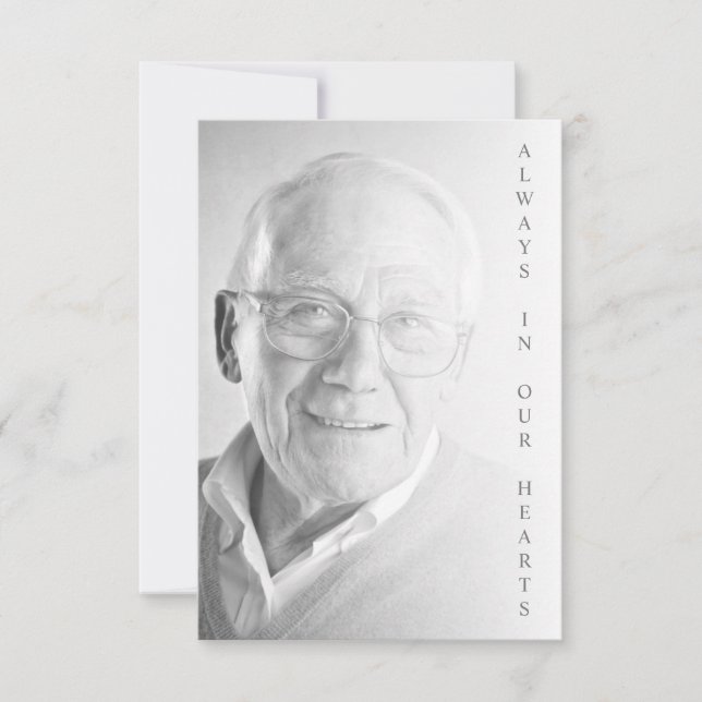 Black & White Photo for Funeral Service (Frente)