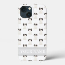 Black & White Shih Tzu Personalizado