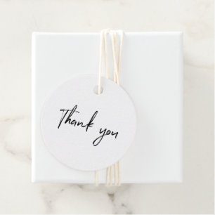 Black & White Small Business Obrigado Etiqueta do 