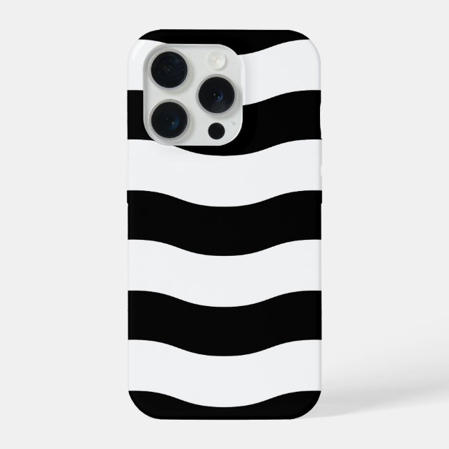 Black & White Wavy Stripe Case (Verso)