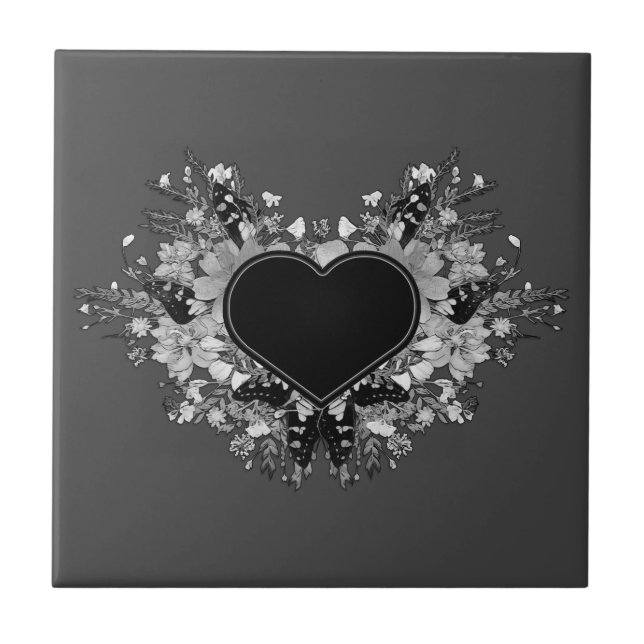 Black Wildflower Heart (Frente)