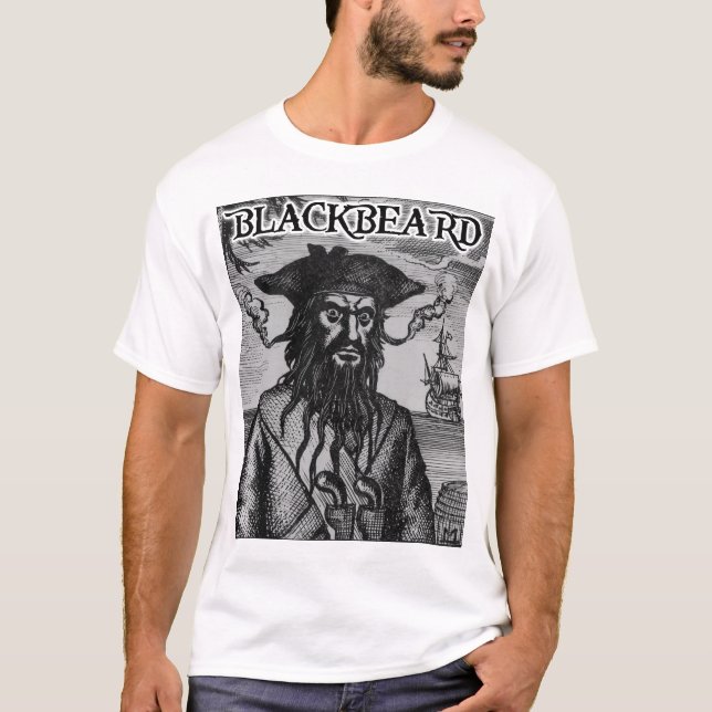 Blackbeard a camisa do pirata (Frente)
