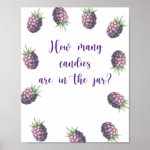 Blackberry - adivinha quantos doces Poster