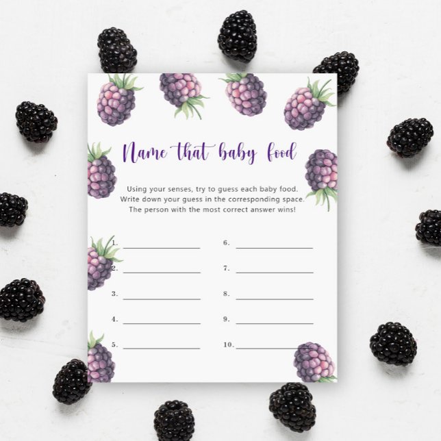 Blackberry - Diga o nome do jogo de chá da Comida (Criador carregado)