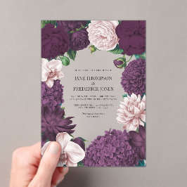 Blackberry, Smoky Plum & Lilac Ash Floral Wedding
