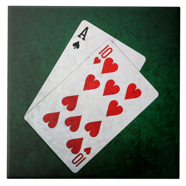 Blackjack 21 ponto - Ace, Dez (Frente)