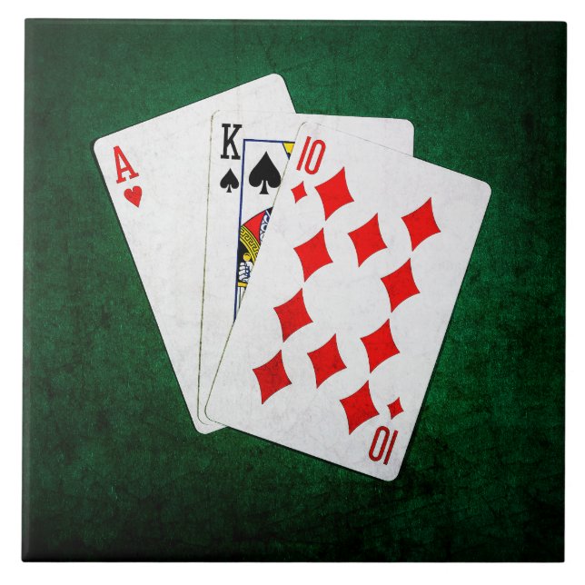 Blackjack 21 ponto - Ace, King, Dez (Frente)