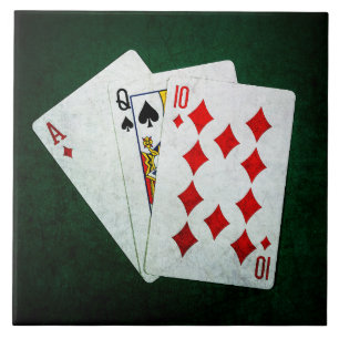 Blackjack 21 ponto - Ace, Queen, Dez