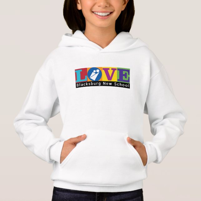 Blacksburg New School Merch Youth Hoodie  (Frente)