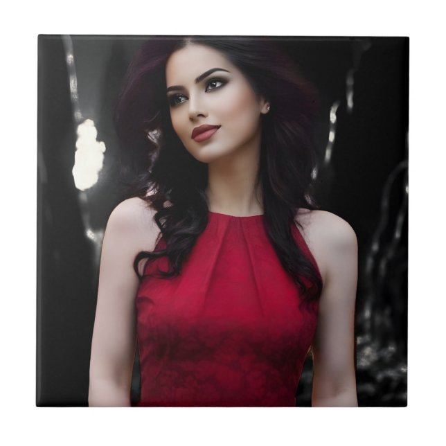 BlackWhiteRed ceramic tile (Frente)