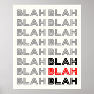 BLAH BLAH Poster