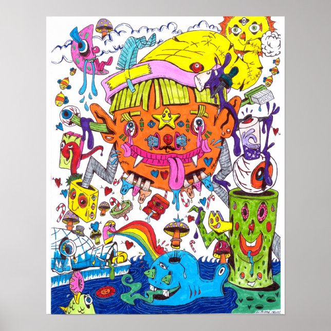 Blaine Helm Art Poster (Frente)