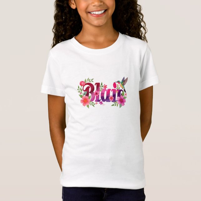 Blair - Camisa Personalizada - Para Crianças (Frente)