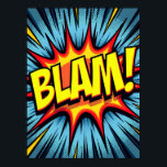 BLAM! Pop Art Quic Poster<br><div class="desc">Traga a energia dinâmica de um painel clássico de quadrinhos diretamente para a sua parede com este vibrante Pop Art poster. A trabalho de arte conta uma história poderosa através de sua estética clássica de quadrinhos, servindo como homenagem direta à idade do ouro dos romances gráficos e ao icônico movimento...</div>