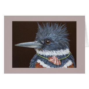 Blanche engraçado o cartão do martinho pescatore