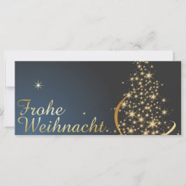Blaues Weihnachtsmočimit goldenem Weihnachtsbaum