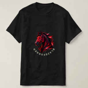 Blazeforge Camiseta Vermelha Geométrica de Caval