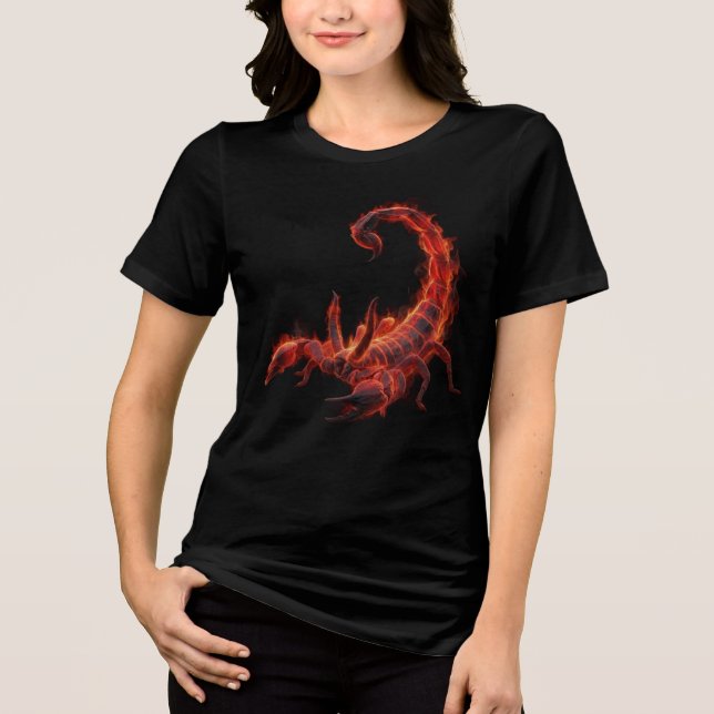 Blazing Scorpion Mythical Creature Fantasy Art (Frente)