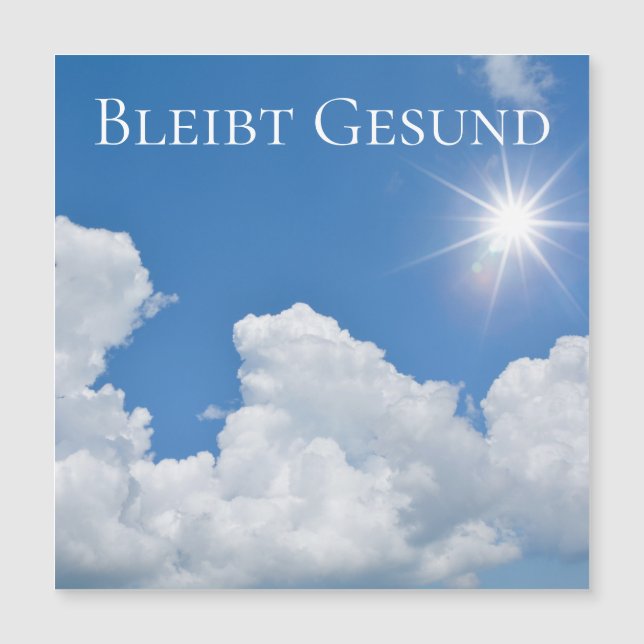 Bleibt Gesund - (Frente)
