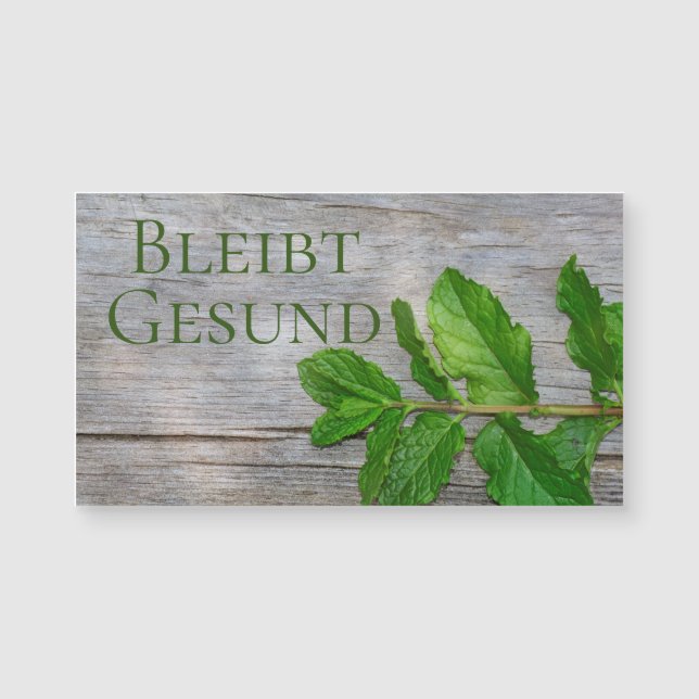 Bleibt Gesund - (Frente)