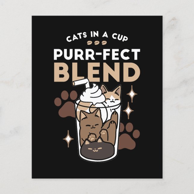 Blend Puro: Design de café para Cat & Café (Frente)