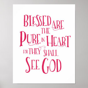 Blessed é a pura no poster do coração