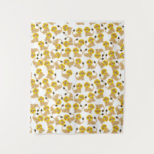 Blinda tapeçaria de leões