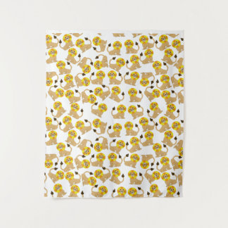 Blinda tapeçaria de leões