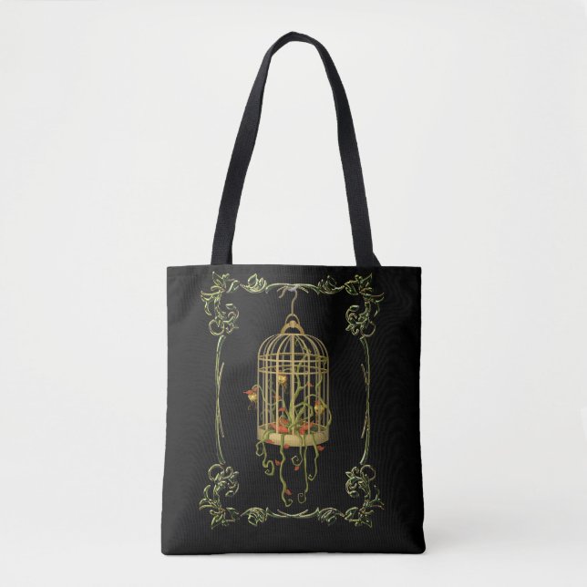 Blindagem jingle em uma birdage art nouveau bolsa (Frente)
