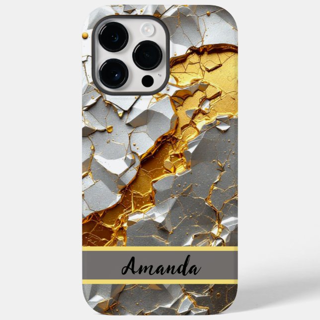 Blindagem Luxe: Elegância Dourada e Prateada para (Verso)