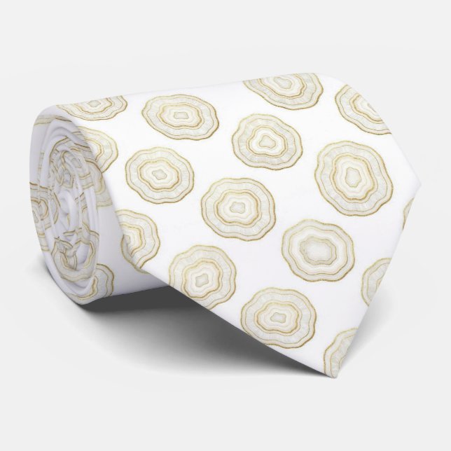 Bling & Sparkle | Gravata de Pescoço em Luxo White (Rolled)