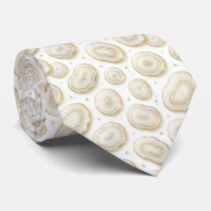 Bling & Sparkle Gravata de Pescoço em Luxo White