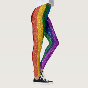 Bling Up Rainbow Pop Fashion Leggings