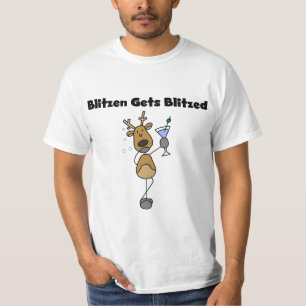 Blitzen recebe Camisetas e presentes de renas estr