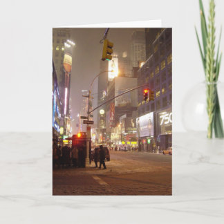 Blizzard no cartão vazio da cidade