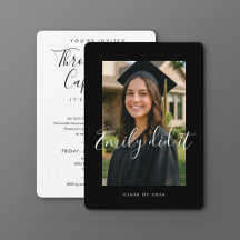 BLK & WHT 2026 | Convite de Formatura com Foto