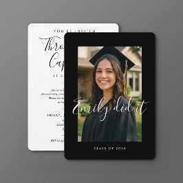 BLK & WHT 2026 | Convite de Formatura com Foto