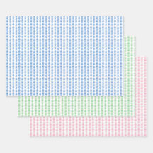 Block Print Flowers Wrapping Paper