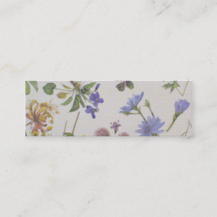 Bloco de 20 Wildflowers & cartões de visitas de